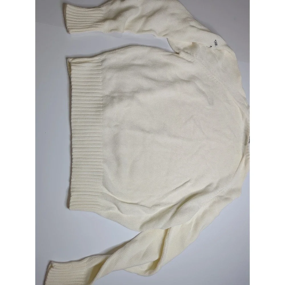 Vtg Polo Ralph Lauren Cable Knit Sweater White L Plaid Crest The Venturi 1993